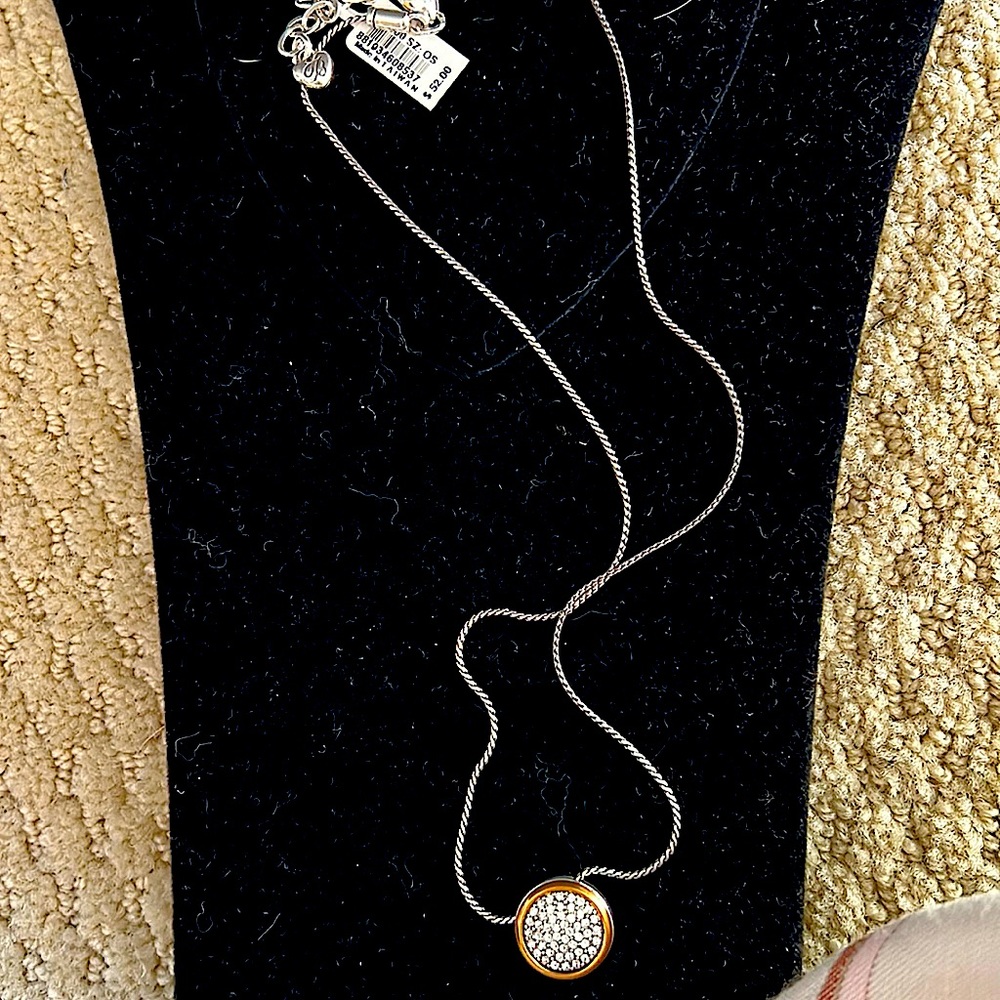 Never worn Brighton necklace with gold trim